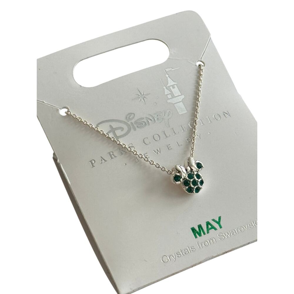Swarovski Silver Minnie May Birthstone Necklace